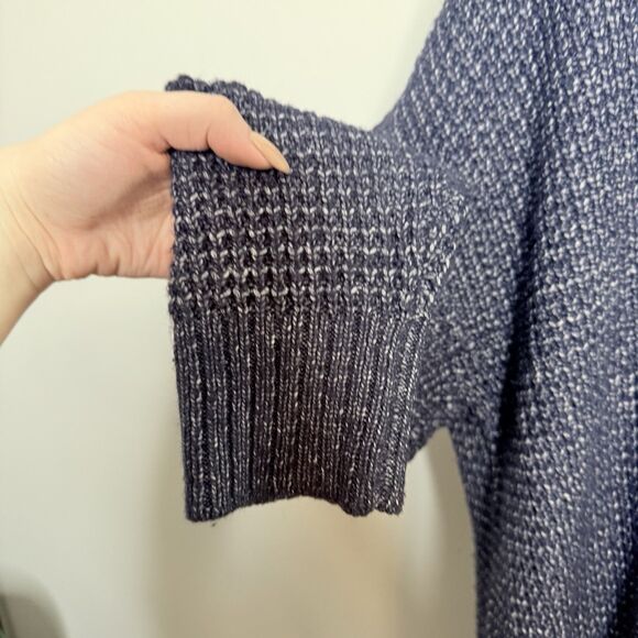 Torrid Waffle Knit Navy Blue V Neck Pullover Sweater Size 2X - Picture 3 of 7